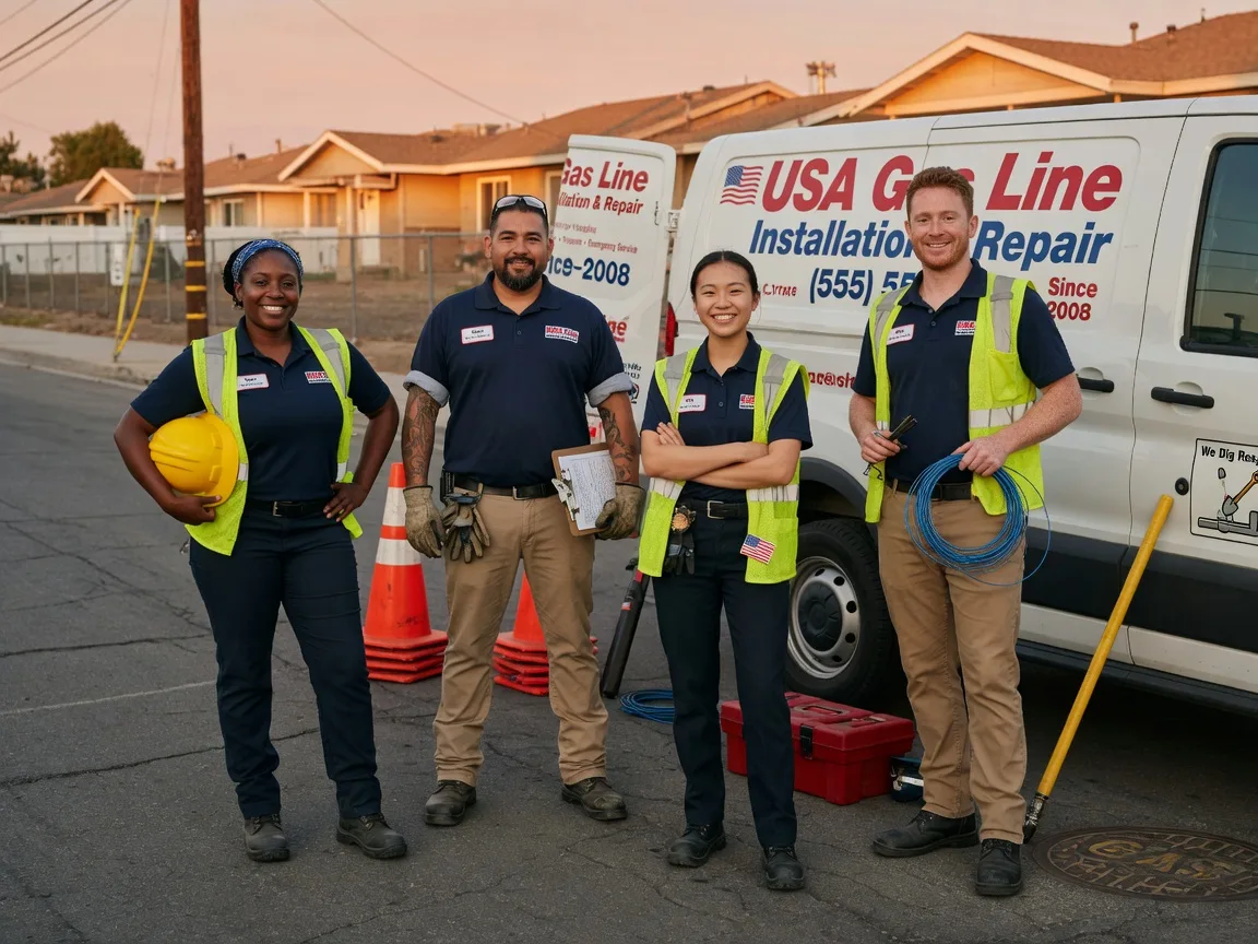 Gas Line Installation company in West, TX